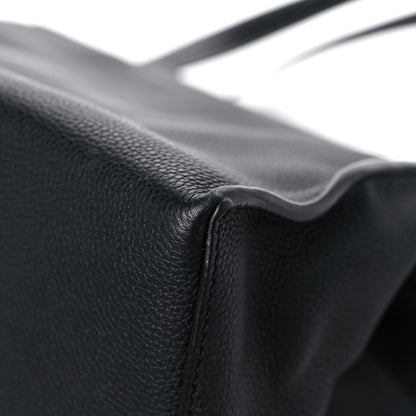 Loewe Grained Calfskin Small Cushion Tote Black 5 of 13