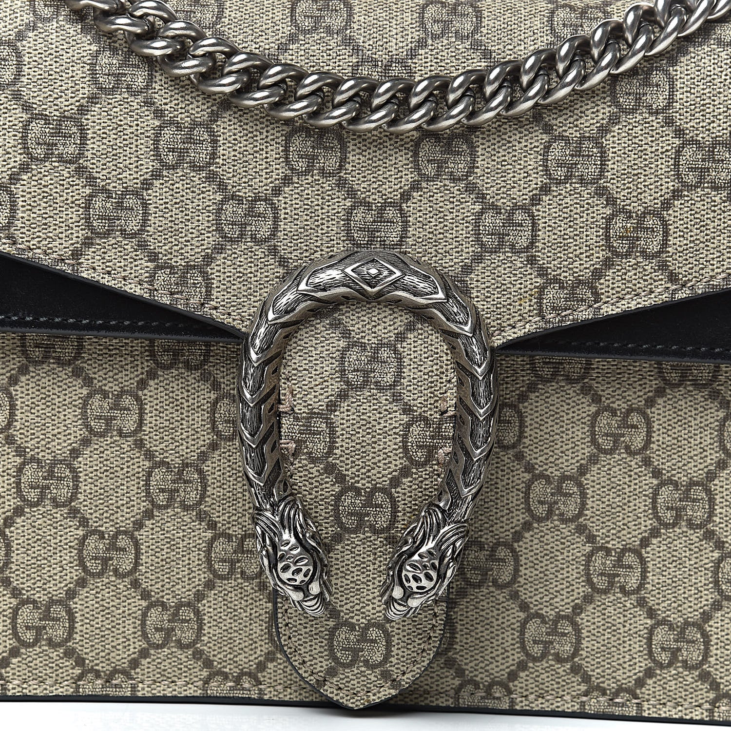 Gucci GG Supreme Monogram Small Dionysus Shoulder Bag Black 12 of 12