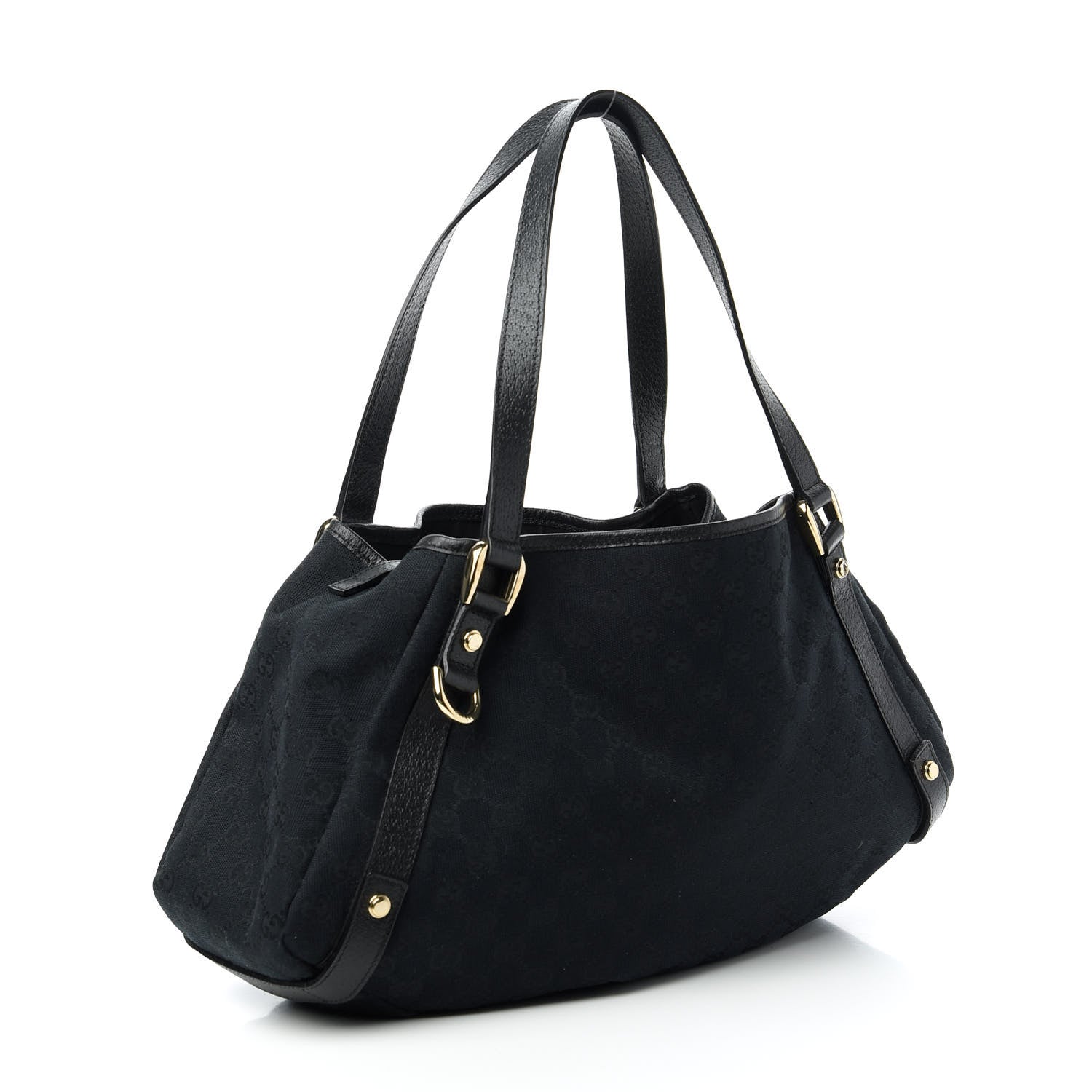 Gucci Monogram Medium Abbey Shoulder Bag Black 3 of 12