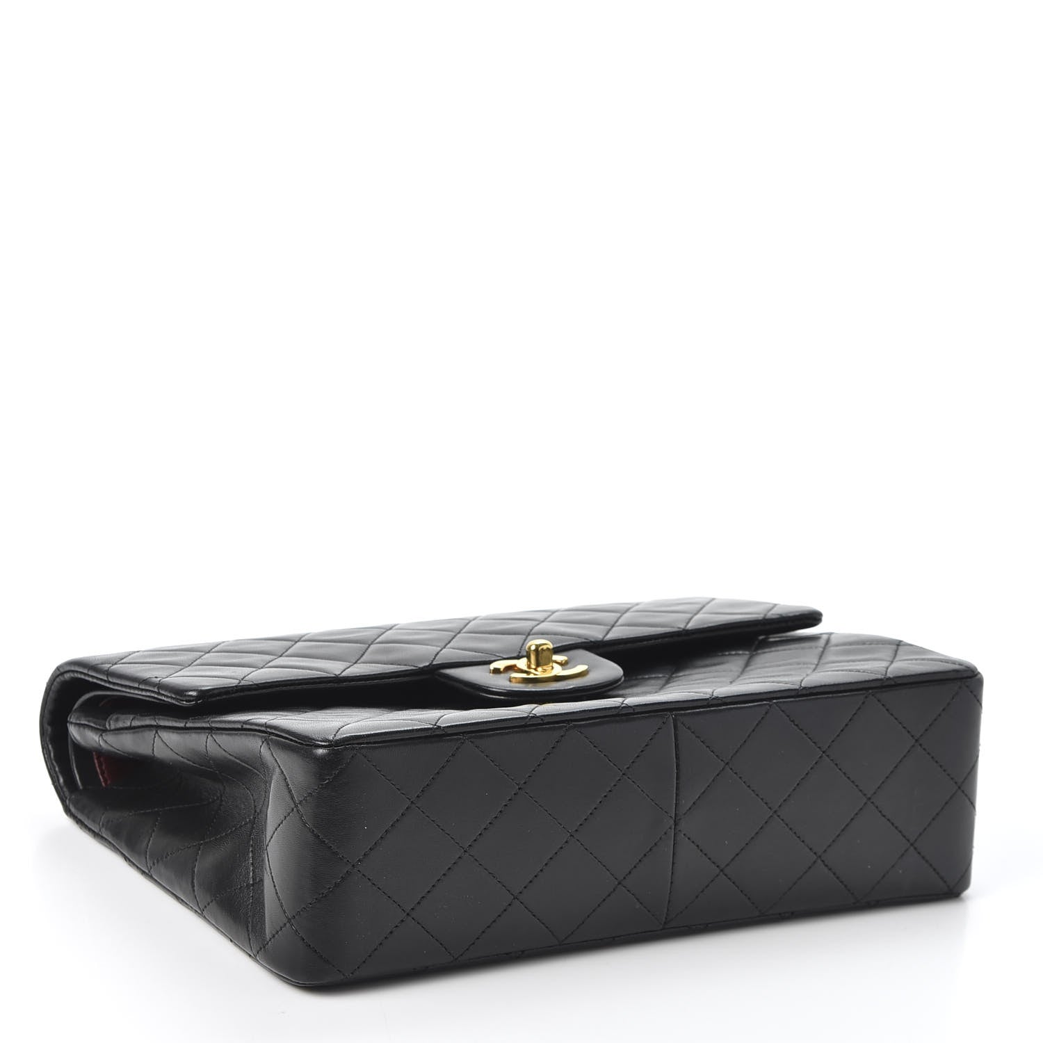 Chanel Lambskin Quilted Small Double Flap Black 3 of 10