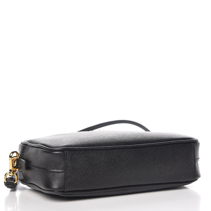 Prada Saffiano Small Camera Crossbody Bag Black 4 of 9