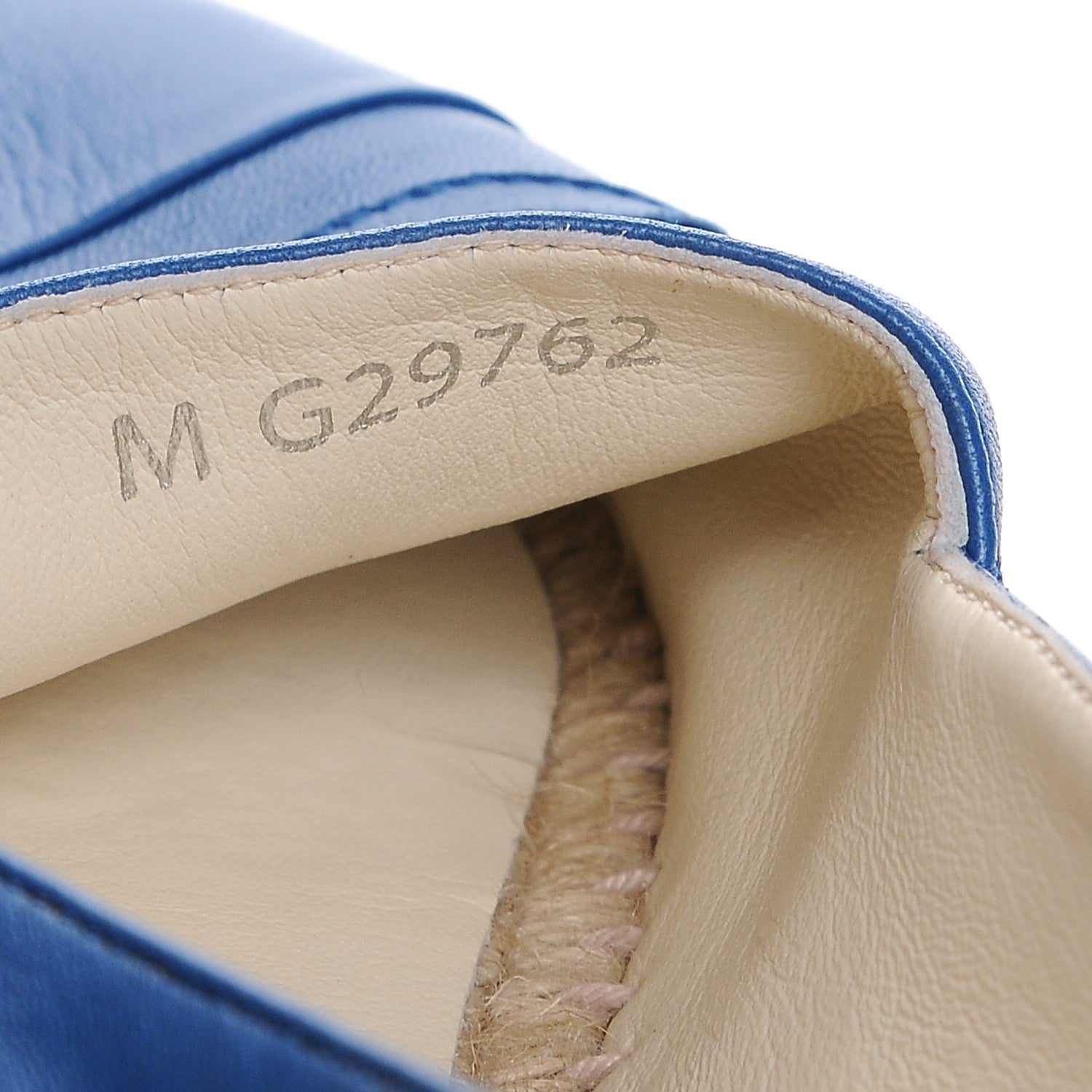 Chanel Lambskin CC Espadrilles 35 Blue 10 of 10