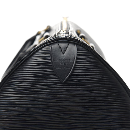 Louis Vuitton Epi Speedy 30 Black 6 of 9
