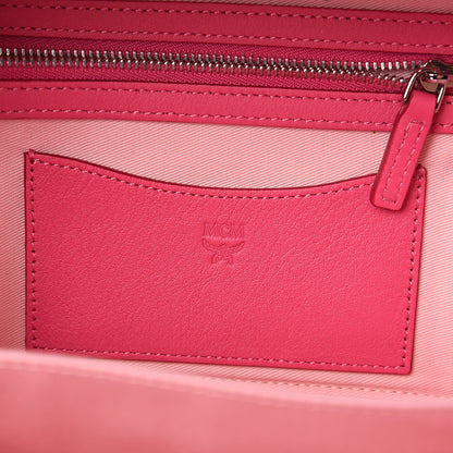 MCM Calfskin Ottomar Monogram Small Berlin Crossbody Sugar Pink 5 of 8