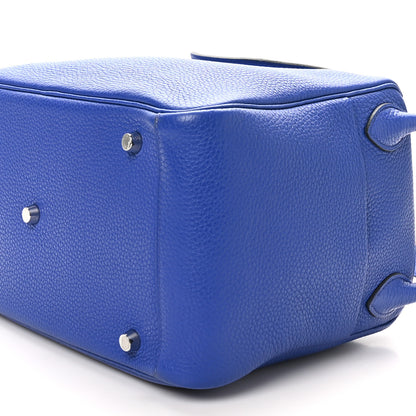 Hermes Taurillon Clemence Lindy 30 Bleu Electrique 10 of 10