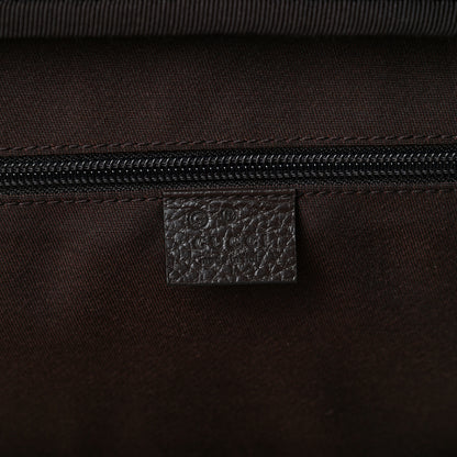 Gucci Monogram Dollar Calfskin Boston Duffle Bag Beige Ebony Testa di Moro Marrone Scuro 7 of 10