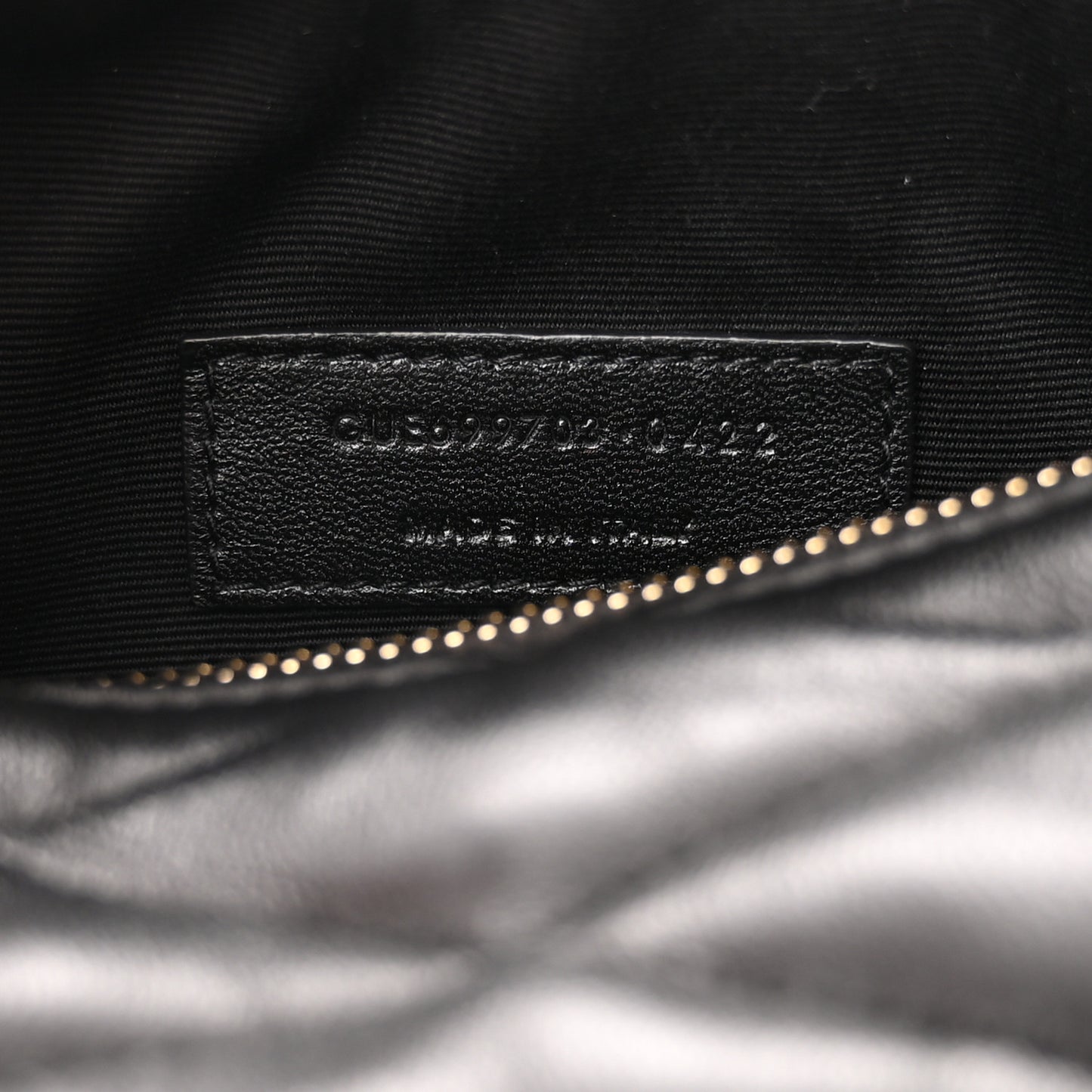 Lambskin Monogram Mini Sade Tube Bag Black