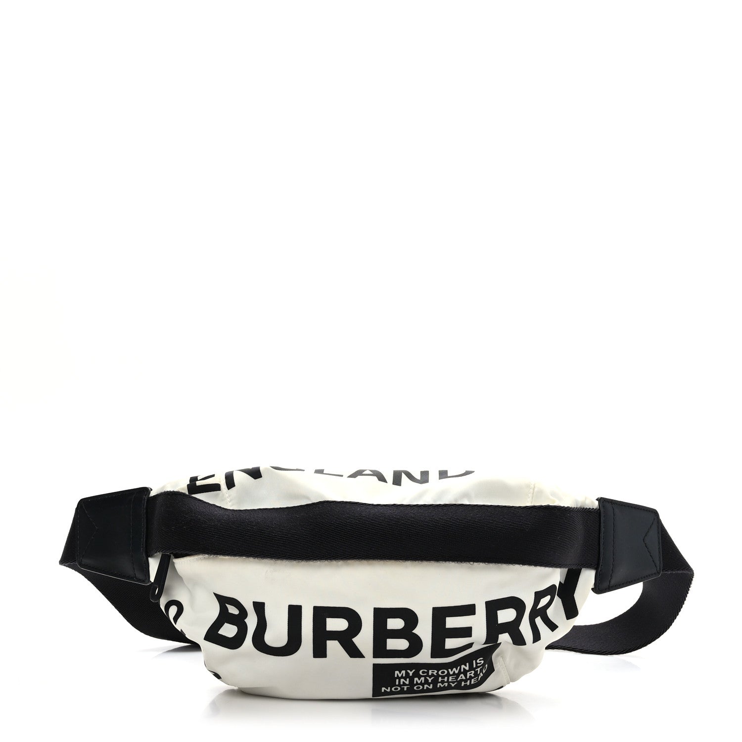 Burberry Nylon Logo Print Medium Sonny Bum Bag White 1 of 10