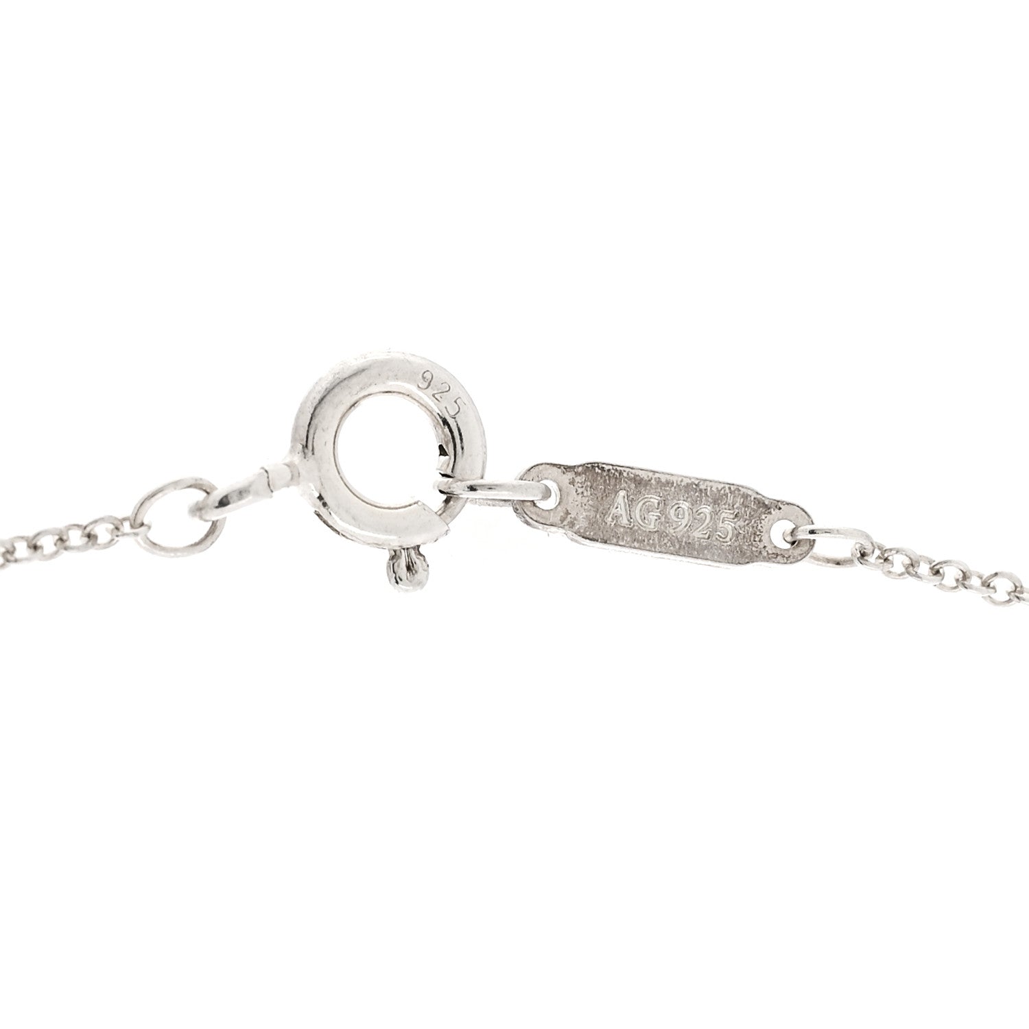 Tiffany Sterling Silver Twist Knot Pendant Necklace 5 of 5