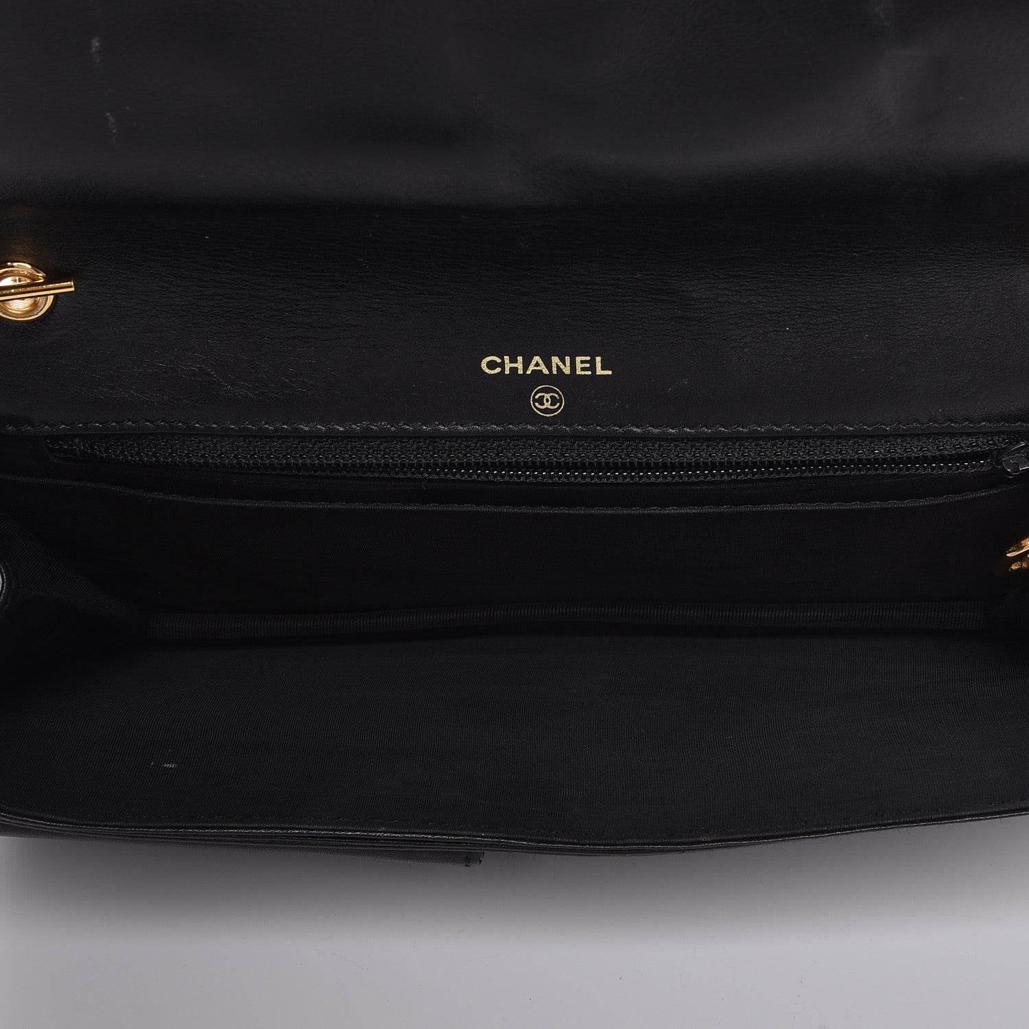 Chanel Caviar Timeless CC Wallet on Chain WOC Black 7 of 7