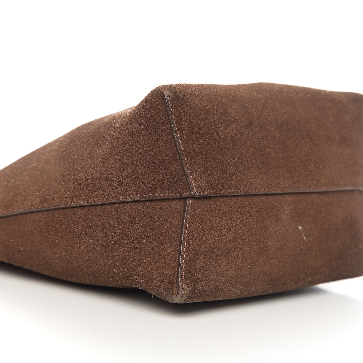 Suede Mini Bucket Bag Chocolate