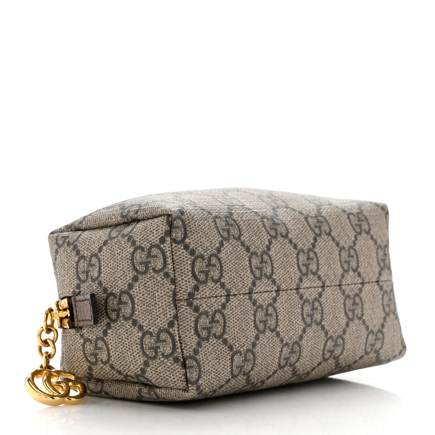 Gucci Soft GG Supreme Monogram Calfskin Small Ophidia Cosmetic Case Beige Ebony New Acero 4 of 7