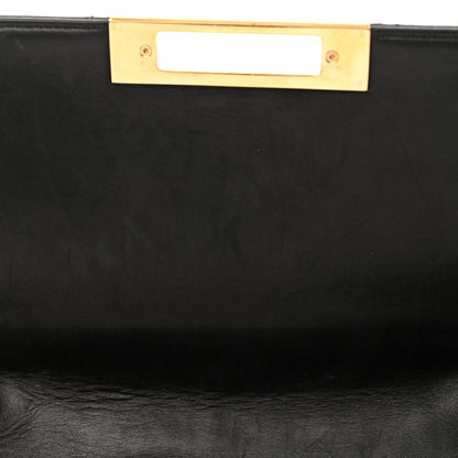 Chanel Lambskin Quilted Large Golden Class Flap Black 12 of 13