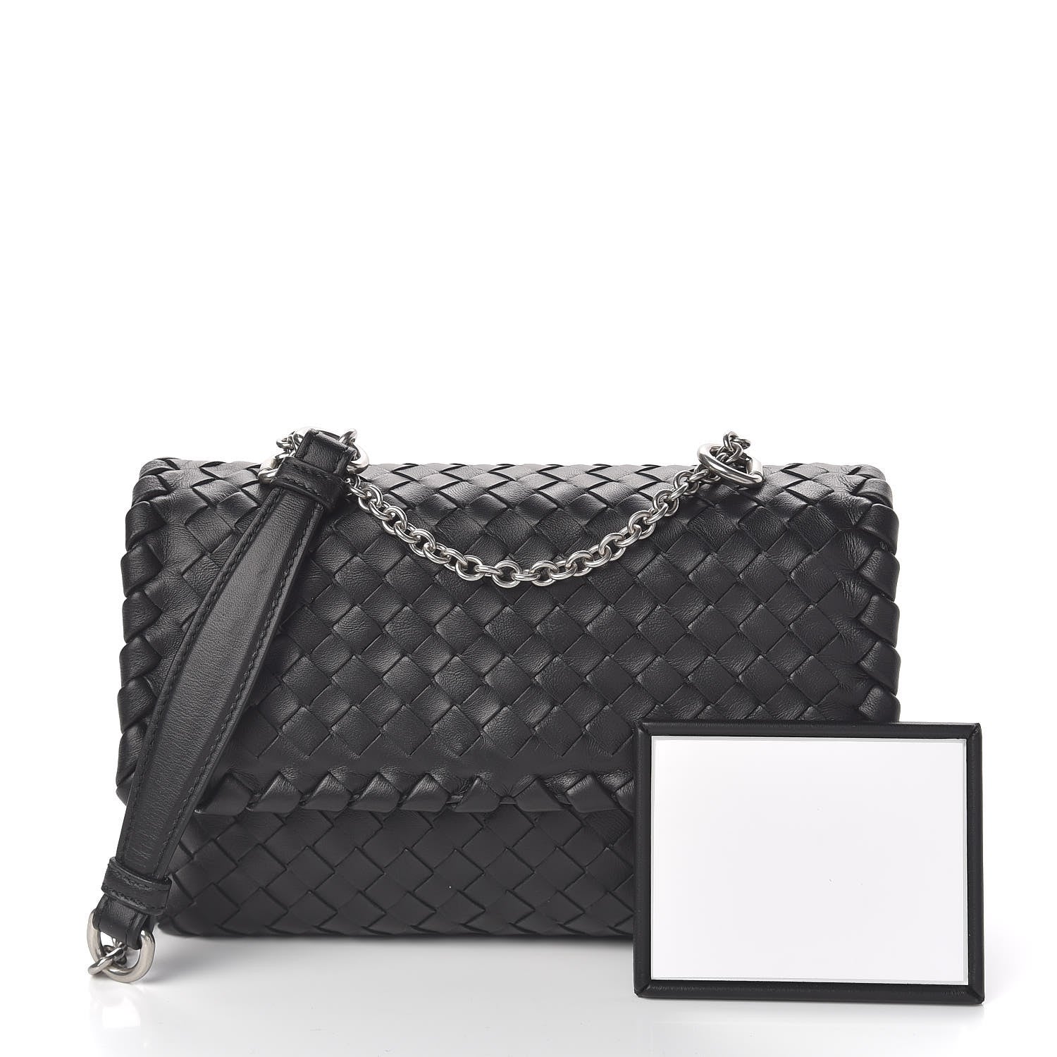 Bottega Veneta Nappa Intrecciato Baby Olimpia Shoulder Bag Tourmaline 10 of 10