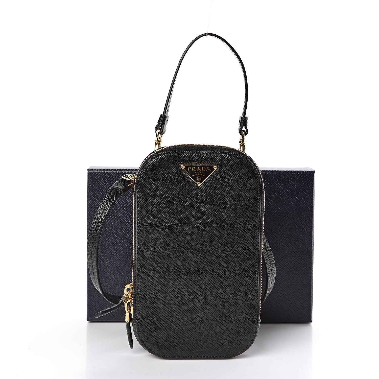 Prada Saffiano Mini Bag Black 11 of 11