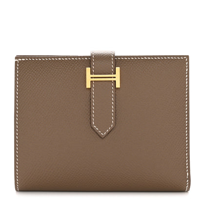 Hermes Epsom Bearn Compact Wallet Etoupe 1 of 8