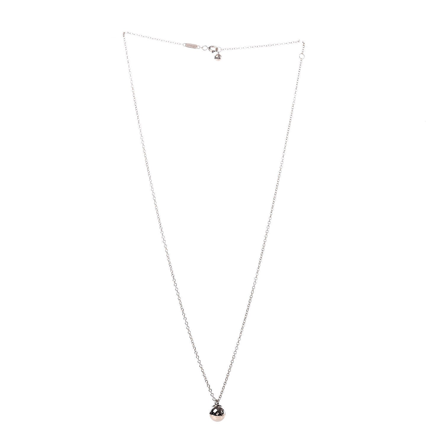 Tiffany 18K Rose Gold 8mm HardWear Ball Pendant Necklace 3 of 5