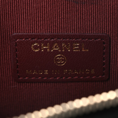 Chanel Lambskin Quilted CC In Love Heart Clutch With Chain Black 6 of 11