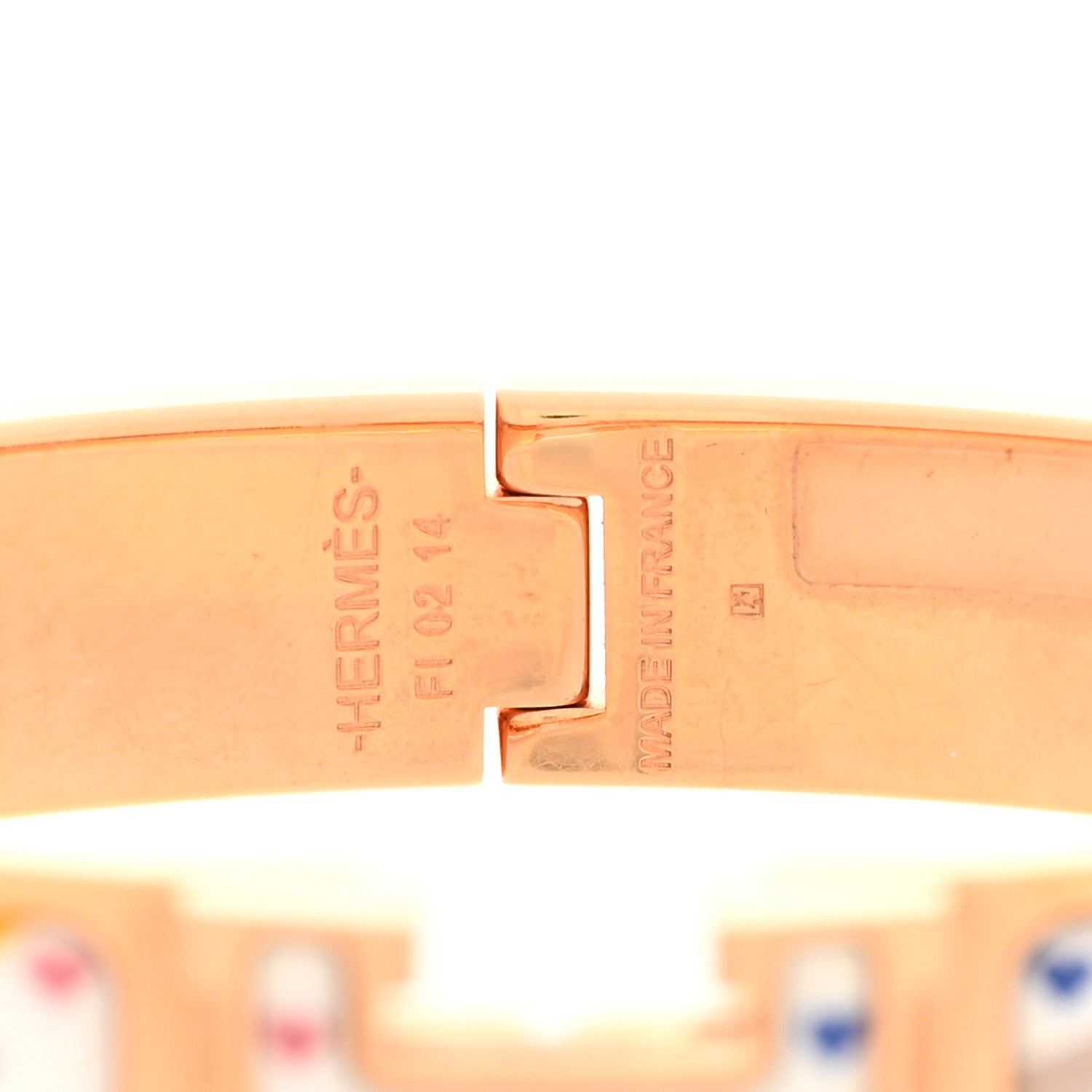 Hermes Enamel Narrow Print Brides de Gala Love Clic Clac H Bracelet PM Confettis 4 of 5