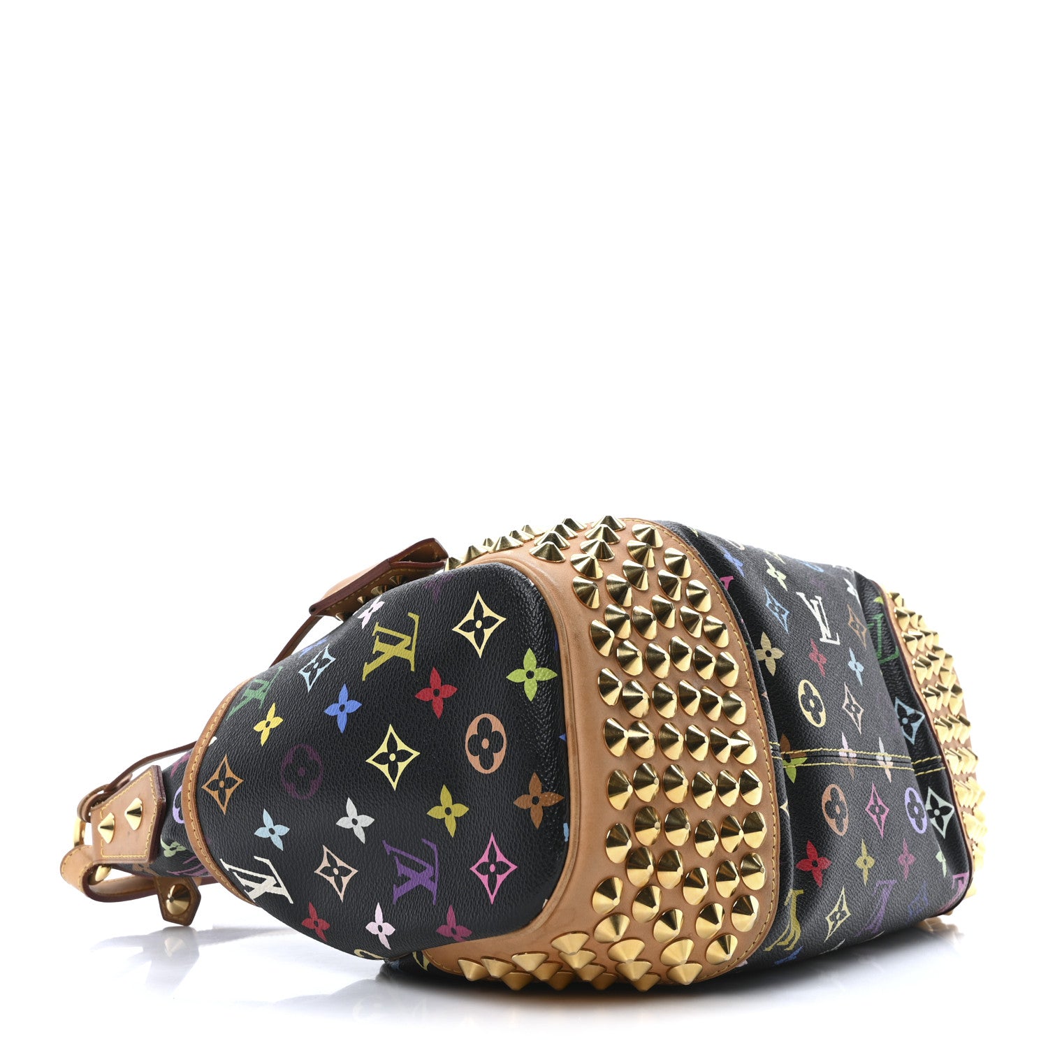 Louis Vuitton Monogram Multicolor Chrissie Black 4 of 9