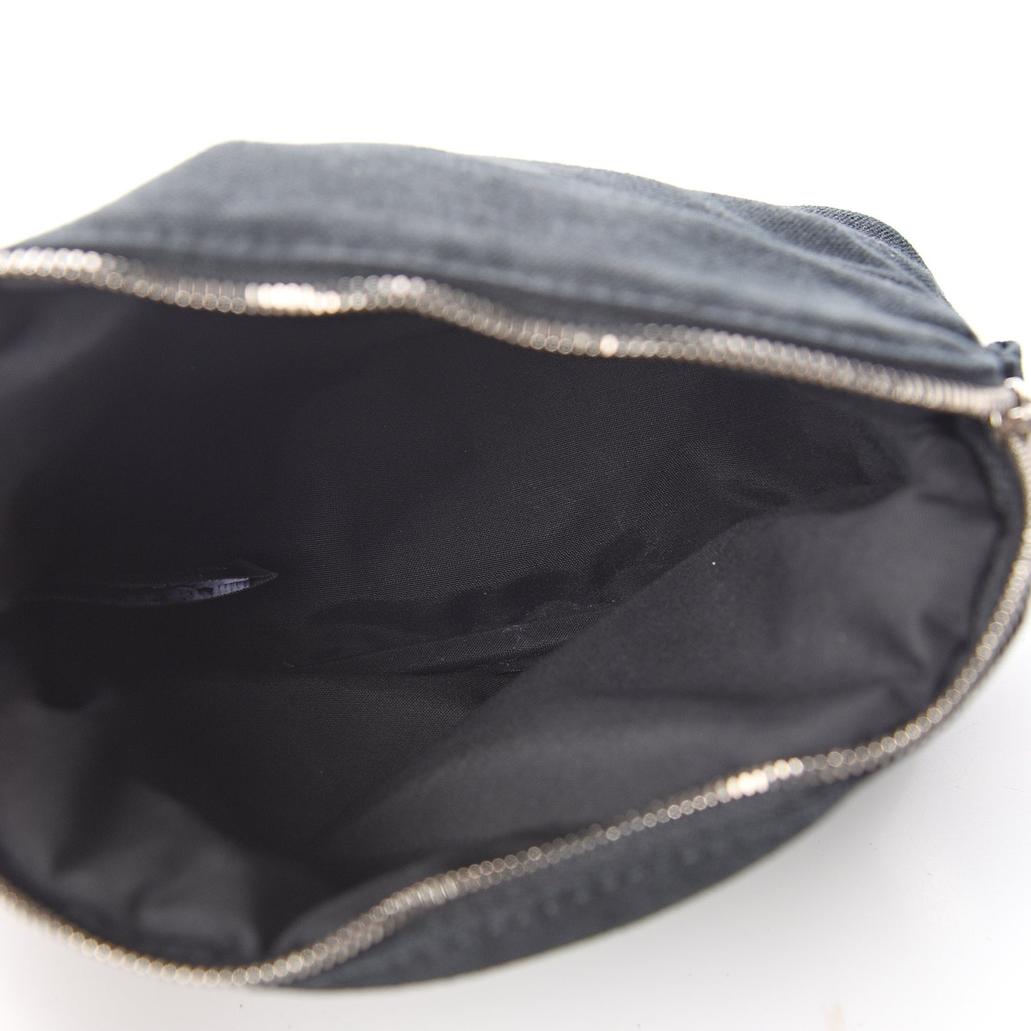 Cotton Canvas Mini Bolide Travel Cosmetic Pouch Black