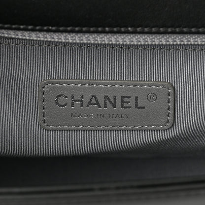 Chanel Lambskin Chevron Quilted New Medium Boy Flap Black 5 of 10