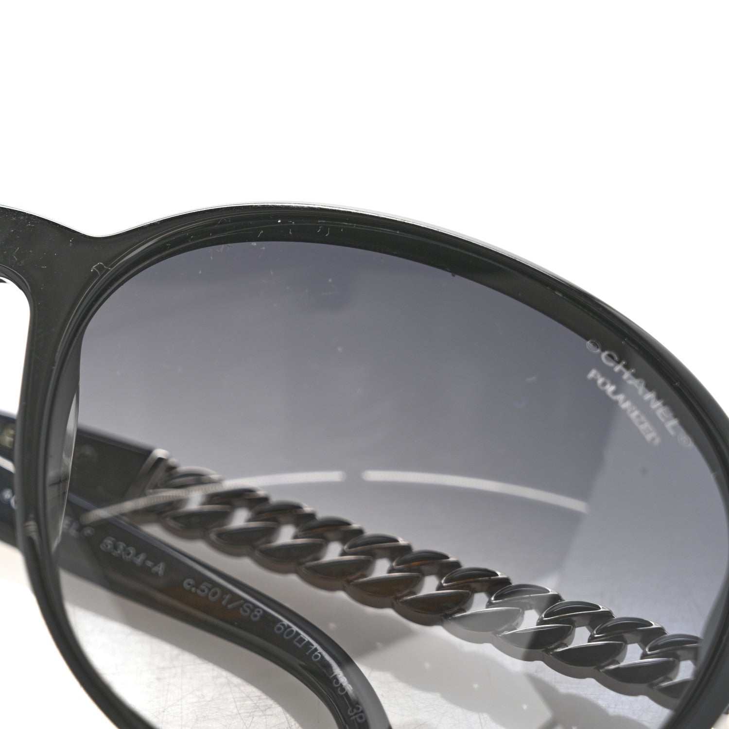 Chanel Acetate Chain Sunglasses 5304-A Black 9 of 9