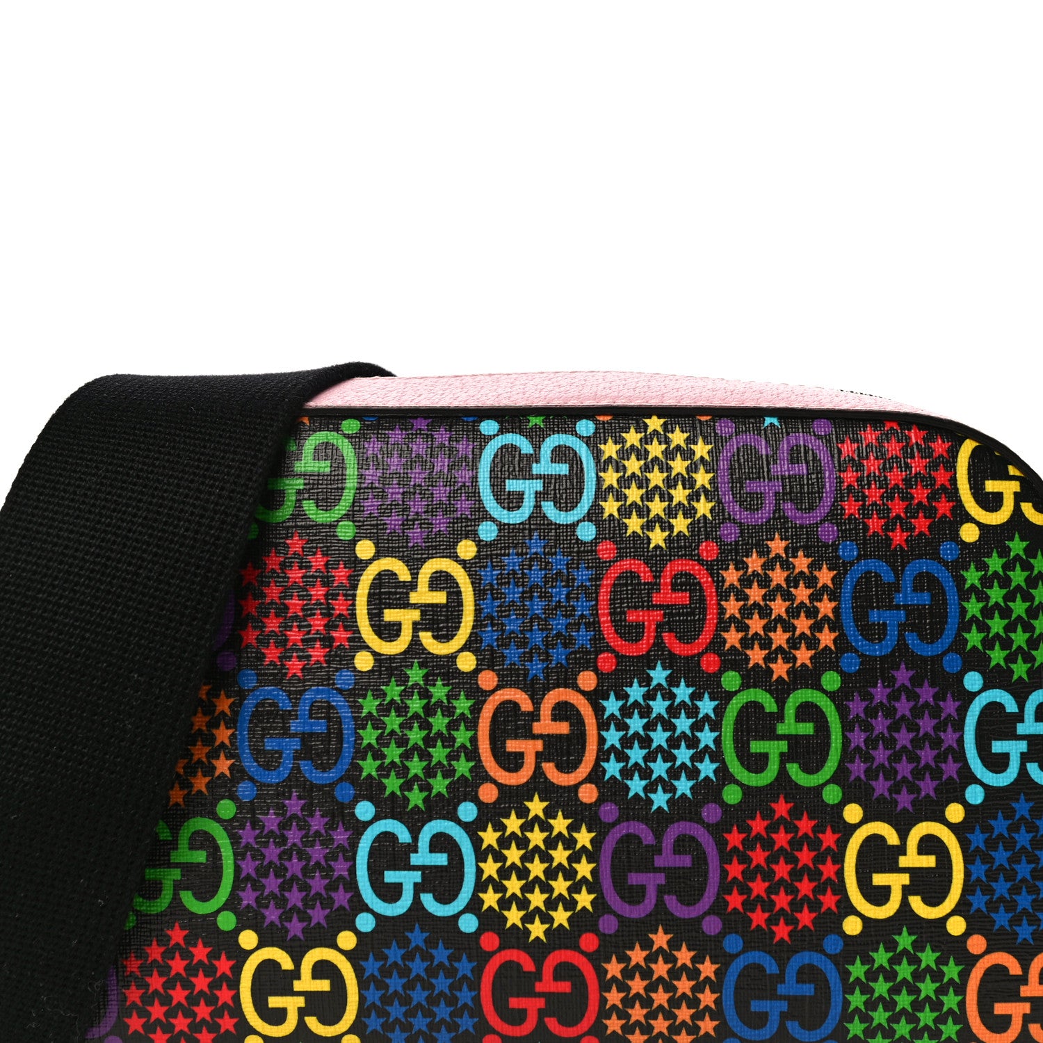 Gucci GG Supreme Monogram Psychedelic Camera Bag Pink 7 of 9