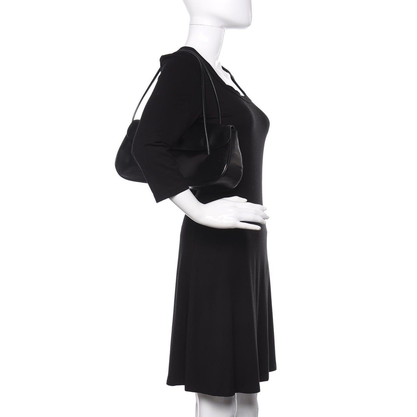 Spazzolato Chic Shoulder Bag Black