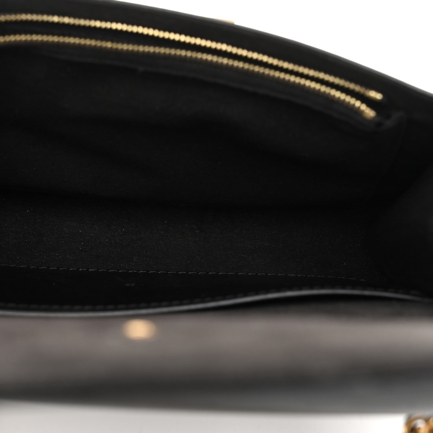 Louis Vuitton Calfskin Chain Louise MM Black 5 of 10