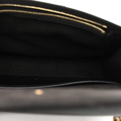 Louis Vuitton Calfskin Chain Louise MM Black 5 of 10