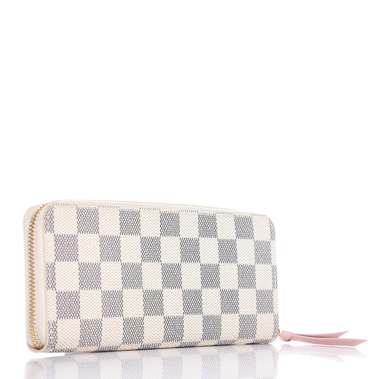 Damier Azur Clemence Wallet Rose Ballerine