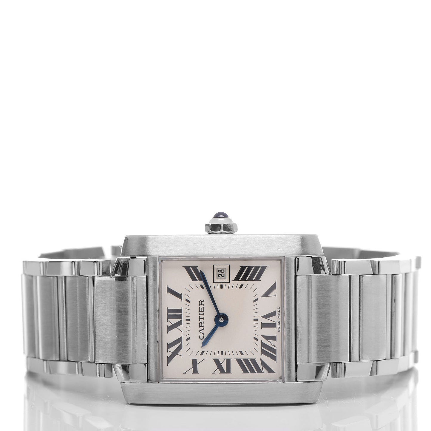 Stainless Steel 25mm Tank Francaise Quartz Watch