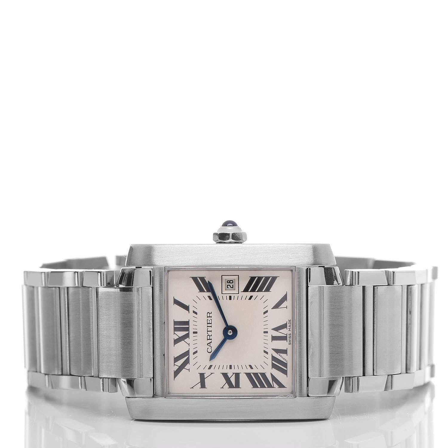 Cartier Stainless Steel 25mm Tank Francaise Quartz Watch 3 of 6