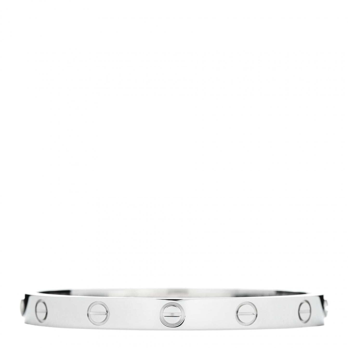 18K White Gold LOVE Bracelet 16