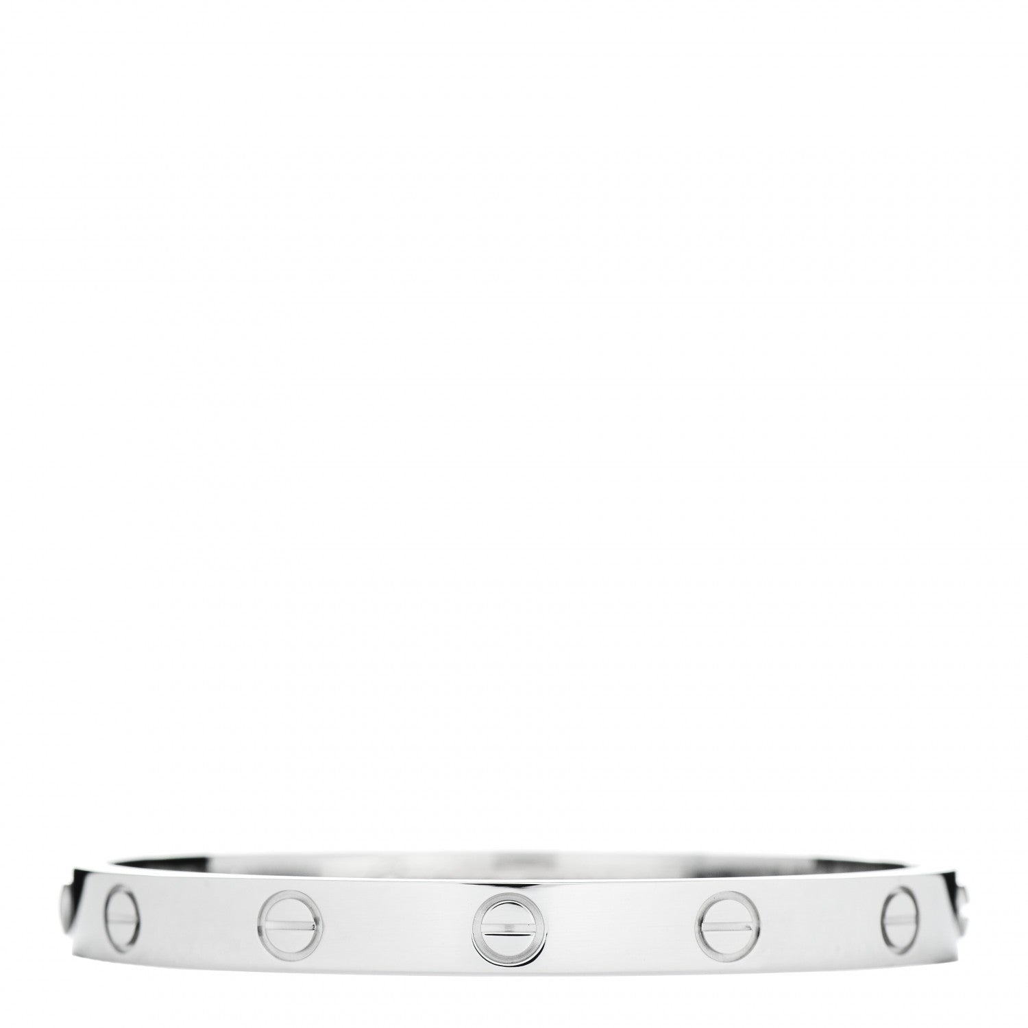 Cartier 18K White Gold LOVE Bracelet 16 3 of 5