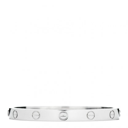 Cartier 18K White Gold LOVE Bracelet 16 3 of 5