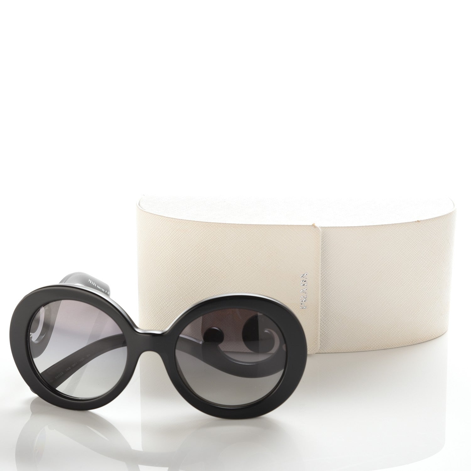 Prada Baroque Sunglasses SPR 27N Black 8 of 8