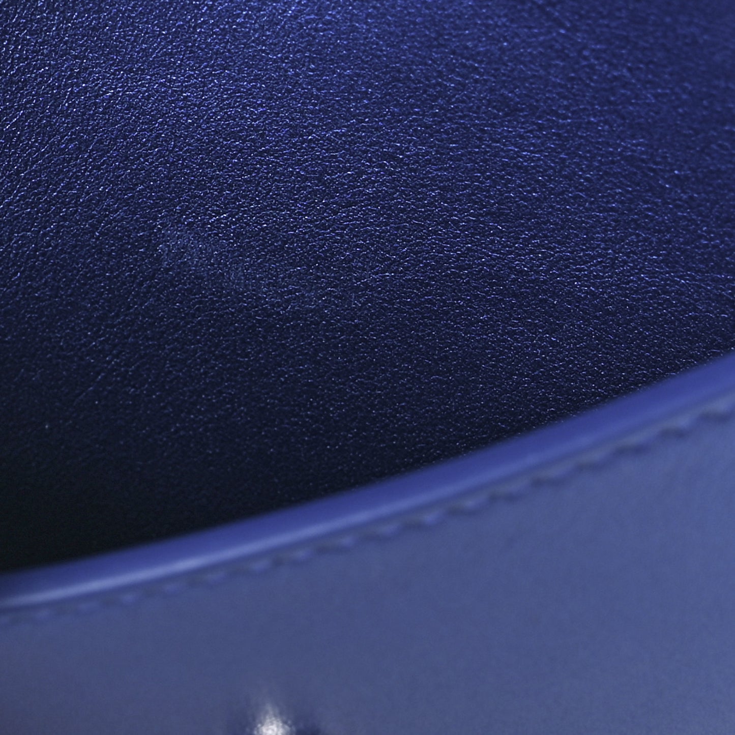 Metallic Calfskin Monogram Sunset Chain Wallet Blue Royal