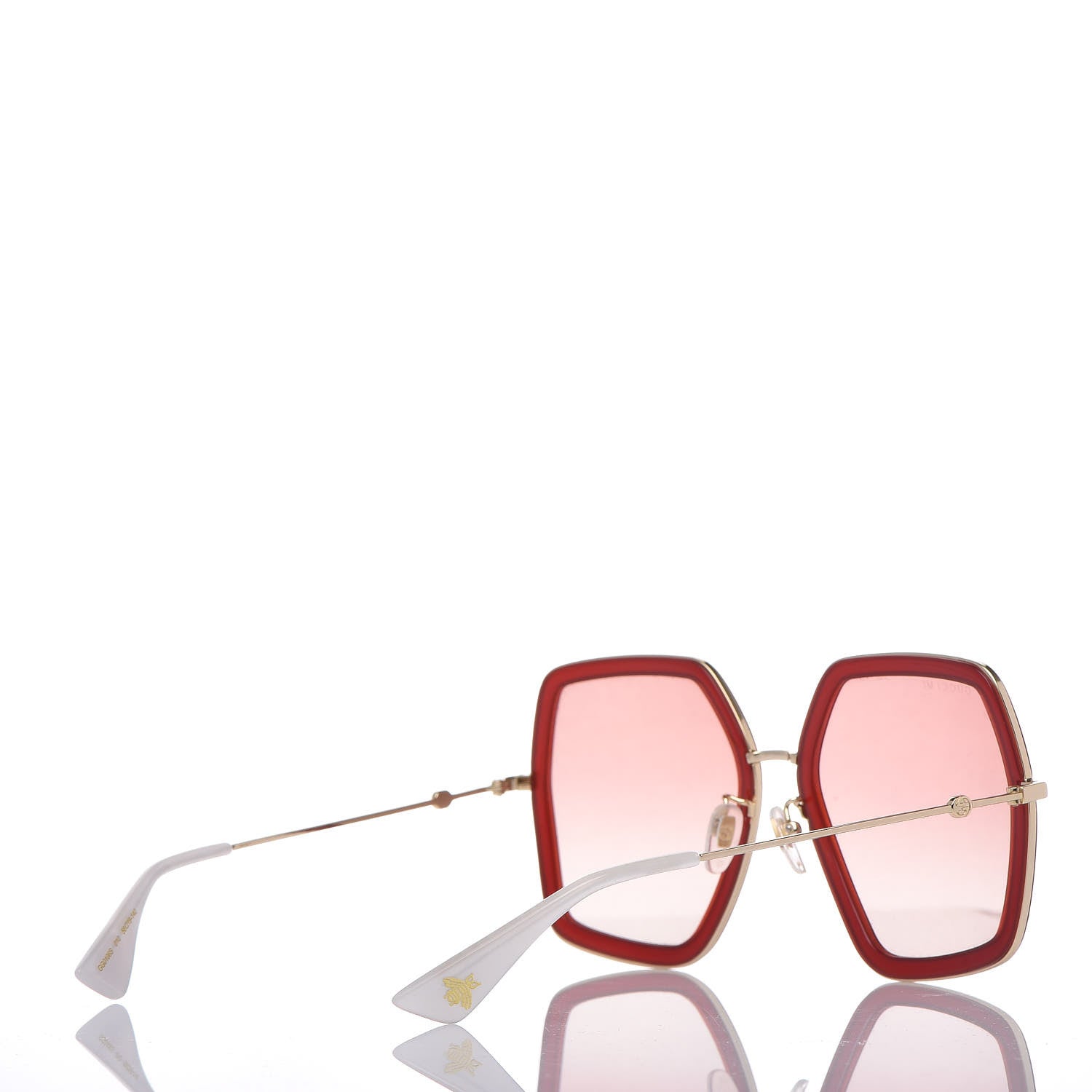 Gucci Acetate Oversize Square Frame GG0106S Red 4 of 7