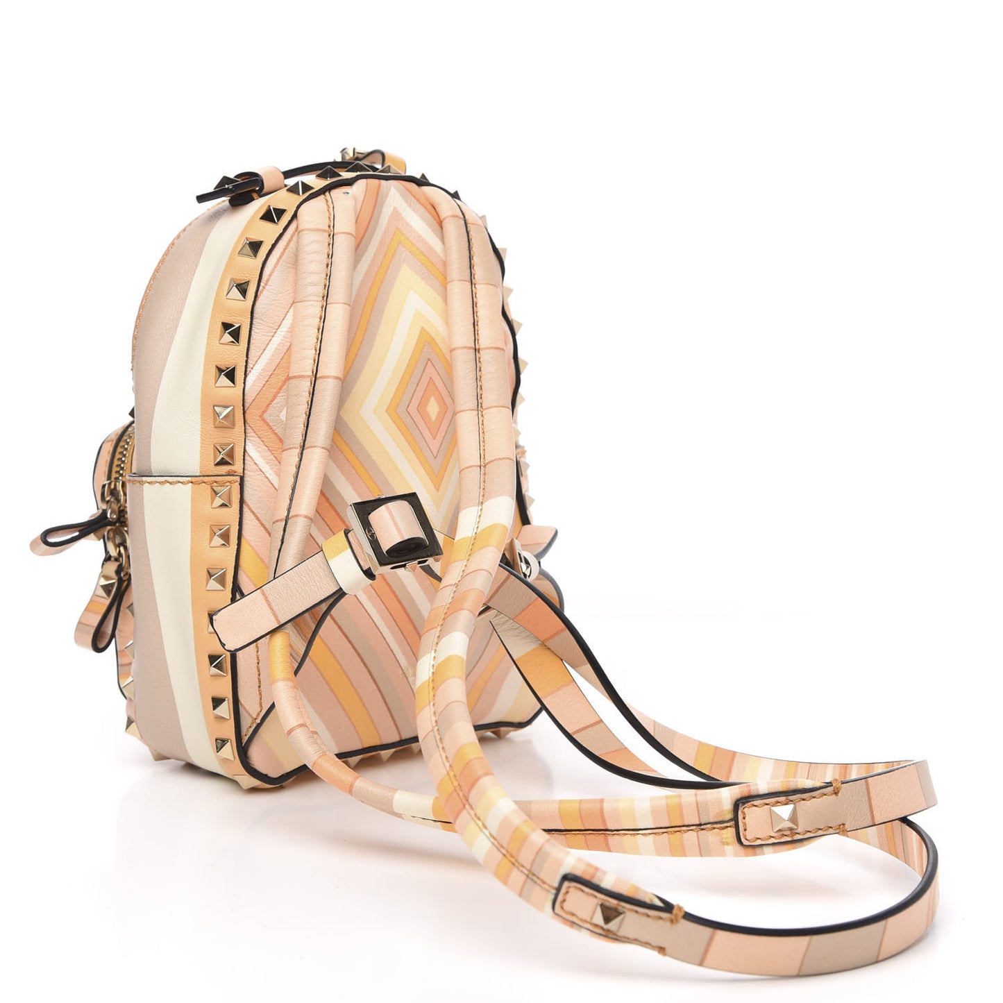 Vitello Native Couture 1975 Mini Rockstud Backpack Multicolor
