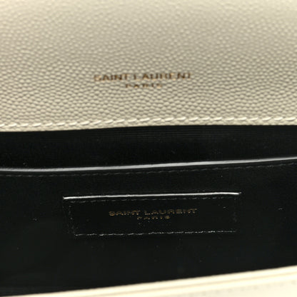 Saint Laurent Grain De Poudre Small Monogram Kate Satchel Crema Soft 6 of 8