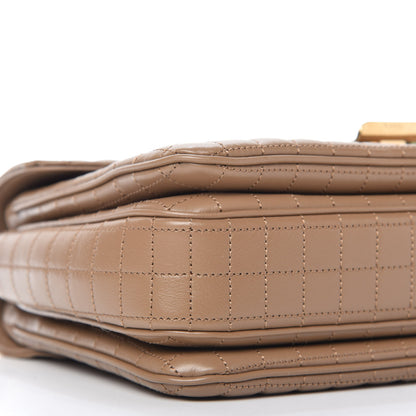 Celine Calfskin Quilted Medium C Bag Camel 10 of 19