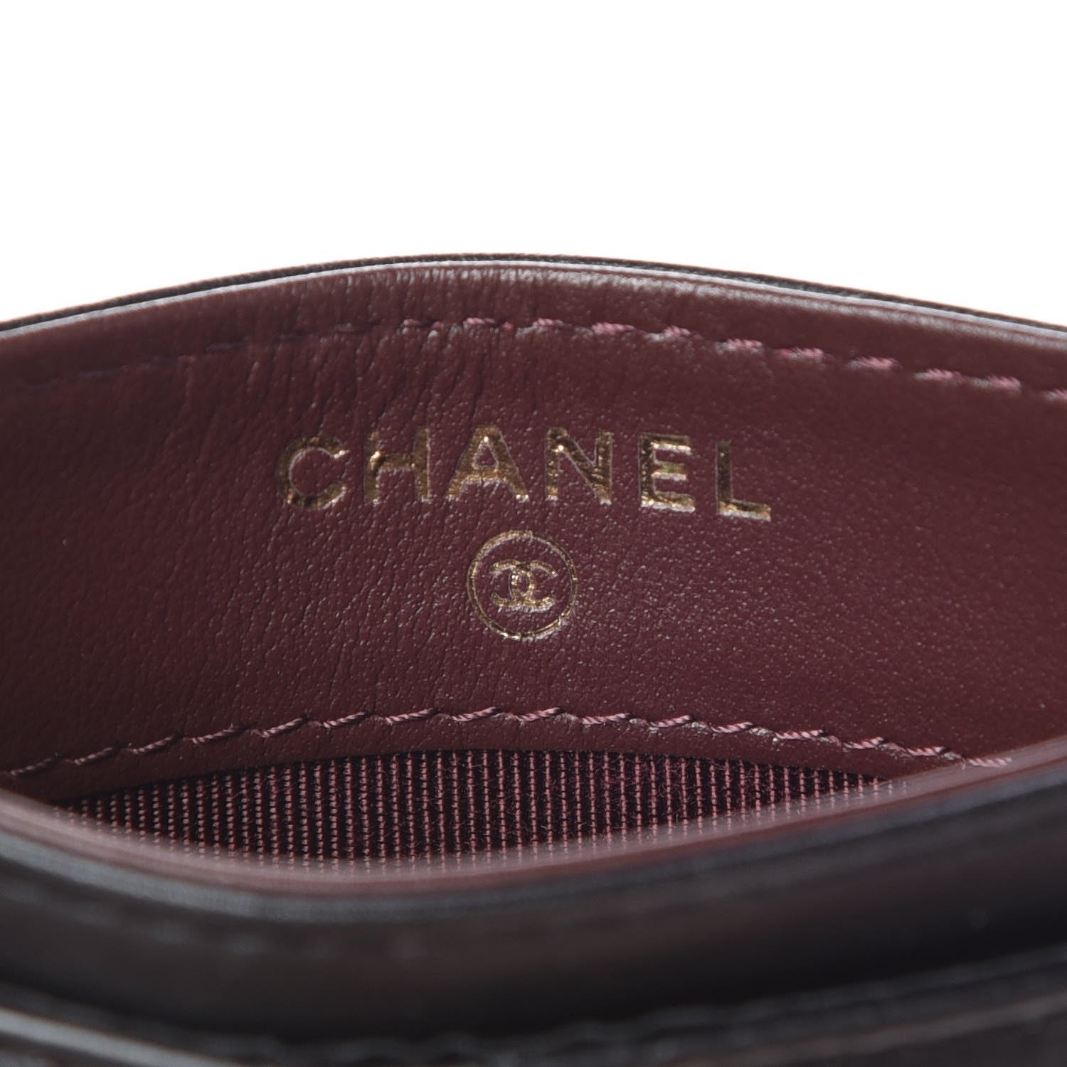 Chanel Aged Calfskin Quilted Lucky Charms Reissue Card Holder Black 6 of 11