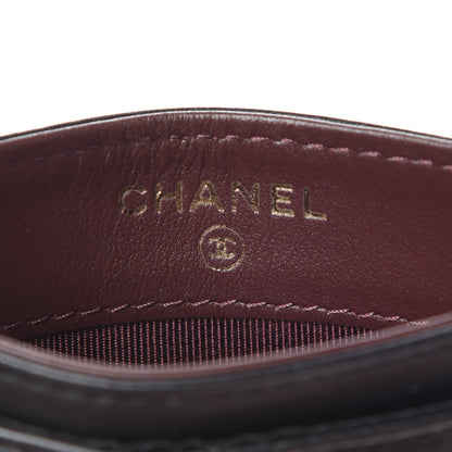 Chanel Aged Calfskin Quilted Lucky Charms Reissue Card Holder Black 6 of 11