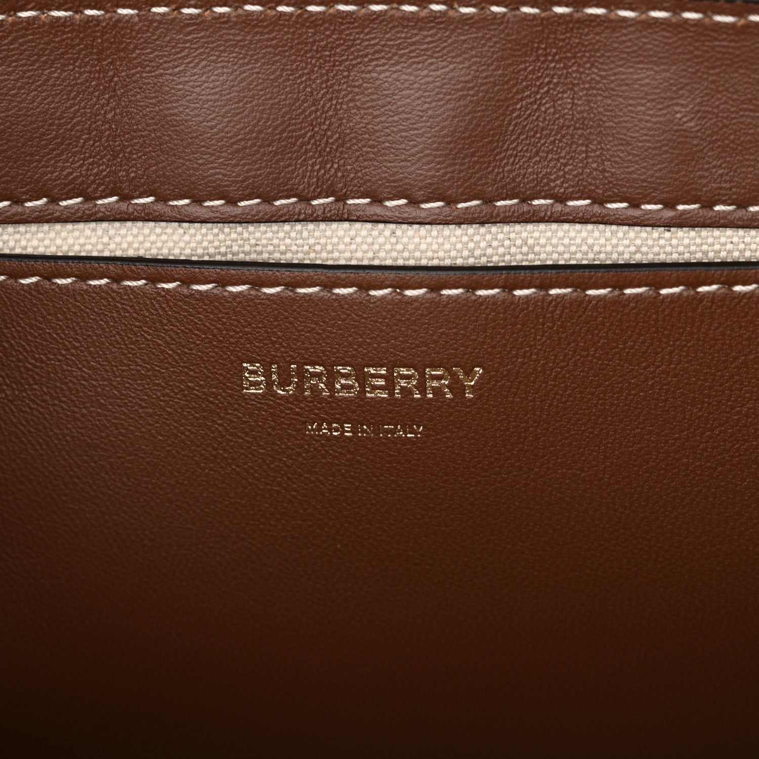 Burberry Calfskin Note Crossbody Bag Tan 6 of 13