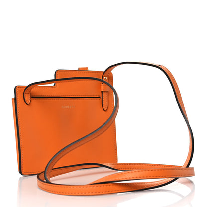 Fendi Vitello Grace Matte Two Pocket Mini Crossbody Aranciata 2 of 7
