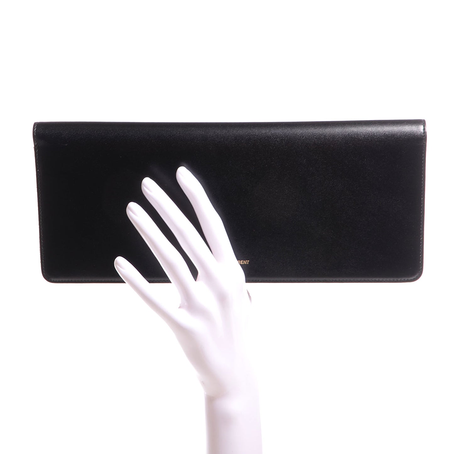Veau Leather Suede Travel Wallet Black