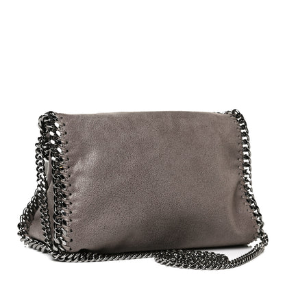 Stella McCartney Shaggy Deer Mini Falabella Fold Over Tote Ash Grey 3 of 13