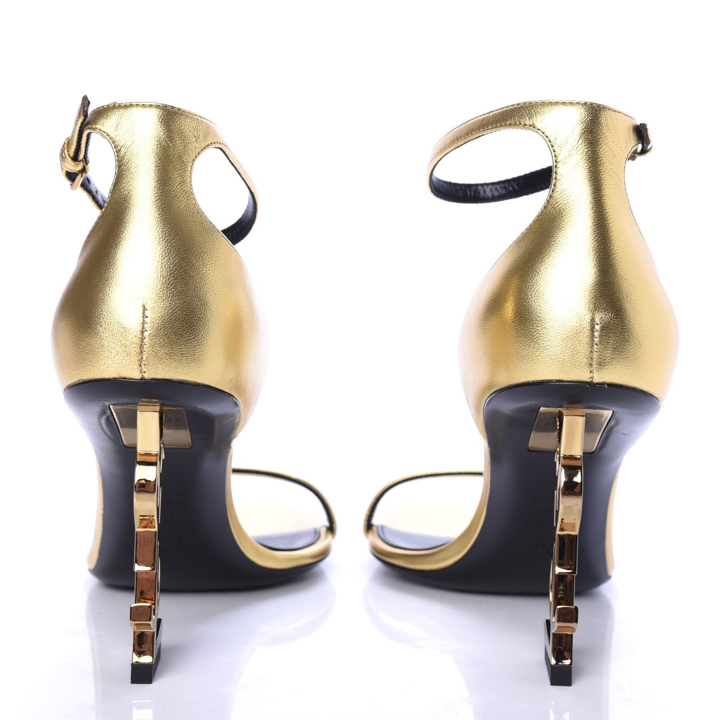 Calfskin Opyum Sandals 37.5 Oro